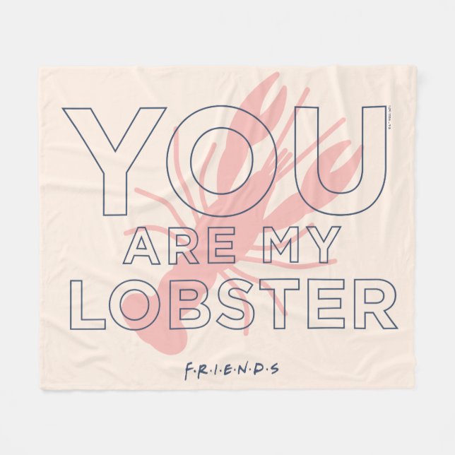 FRIENDS™ | You are My Lobster Fleece Blanket (Front (Horizontal))