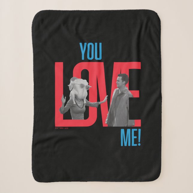 FRIENDS™ | You Love Me Quote Sherpa Blanket (Front)
