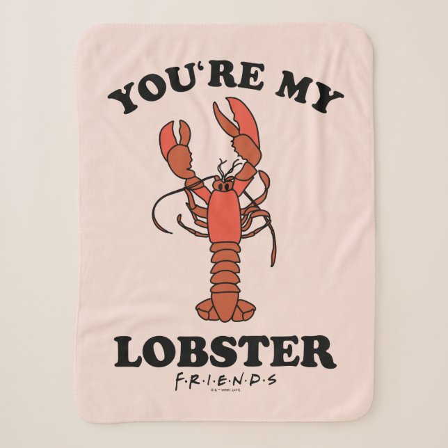 FRIENDS™ | You're my Lobster - Classic Typography Sherpa Blanket (Front)