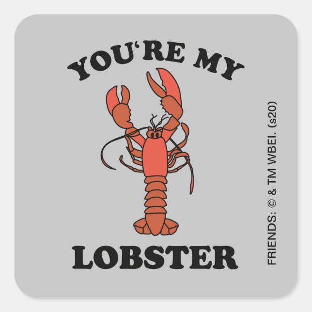 FRIENDS™ | You're my Lobster Square Sticker (Front)