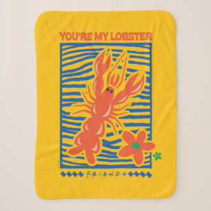 FRIENDS™ You're My Lobster Vibrant Graphic Sherpa Blanket