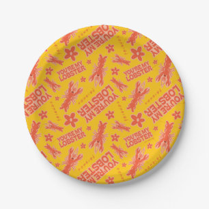 FRIENDS™   You're My Lobster Vibrant Pattern Paper Plate