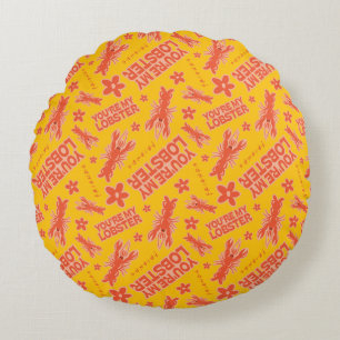 FRIENDS™   You're My Lobster Vibrant Pattern Round Pillow