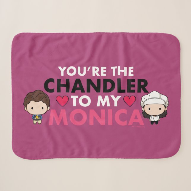 FRIENDS™ | You're the Chandler to my Monica Sherpa Blanket (Front (Horizontal))