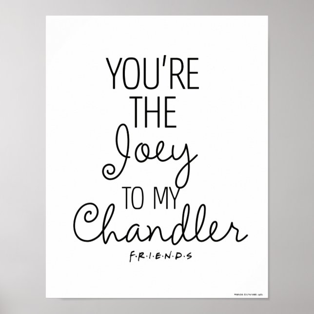 FRIENDS™ | You're the Joey to my Chandler Poster (Front)