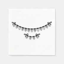 Friendsgiving Banner Font Design Napkins