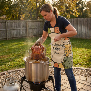 Friendsgiving Editable Chefs Apron