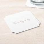 Friendsgiving Fall Cinnamon Text Thanksgiving  Paper Coaster<br><div class="desc">Friendsgiving Thanksgiving Coaster.  White background.  Cinnamon text.</div>