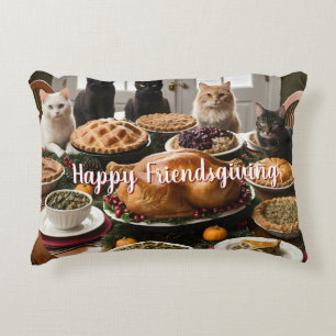Friendsgiving Feast Accent Pillow
