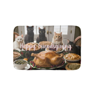 Friendsgiving Feast Bath Mat