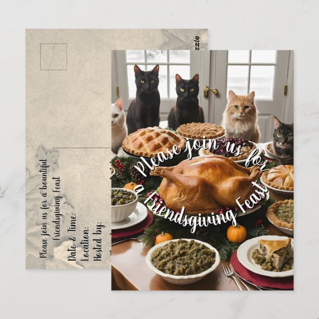 Friendsgiving Feast Postcard (Front/Back)