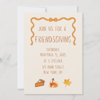Friendsgiving Invitation