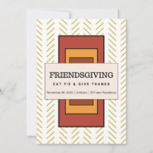 Friendsgiving Invitation - Geometric Modernism