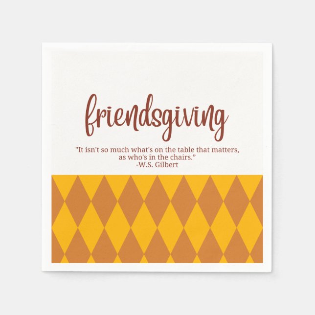 Friendsgiving Napkins (Front)