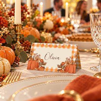 Friendsgiving Place Card Thanksgiving Name Card