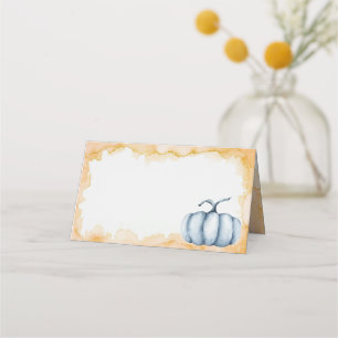 Friendsgiving pumpkin watercolor guest cards