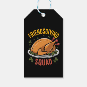 Friendsgiving Squad Turkey Dinner Gift Matching Tags