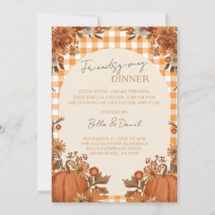 Friendsgiving Thanksgiving Dinner Party Invitation