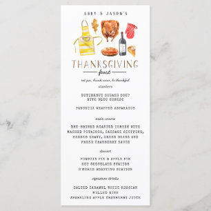 Friendsgiving Thanksgiving Feast Dinner Menu