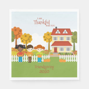 Friendsgiving Thanksgiving Feast Napkin