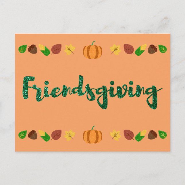 Friendsgiving Thanksgiving Holiday Card (Front)