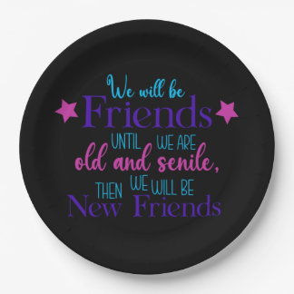 friendship  1 paper plate