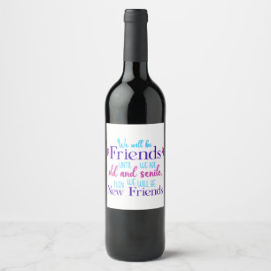 friendship  1 wine label