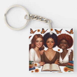 Friendship and Words Keychain