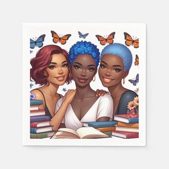 Friendship and Words Napkin (Front)