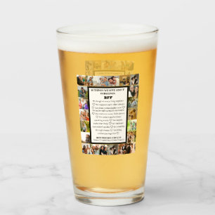 Friendship Appreciation BFF 22 Photo Collage Glass