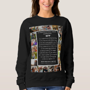 Friendship Appreciation BFF 22 Photo Collage Sweatshirt