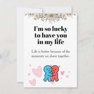 Friendship Appreciation Card / Thank You Card