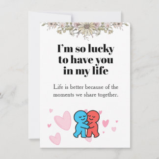 Friendship Appreciation Card / Thank You Card