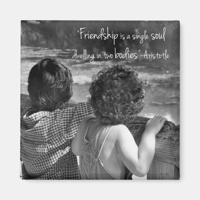 Friendship Aristotle Quote Magnet (Front)