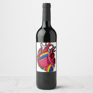 Friendship Best-Friend Cute Sunflower Bestie BFF M Wine Label
