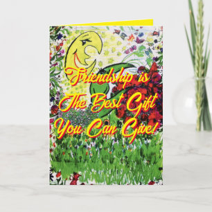 Friendship best gift kid birthday card