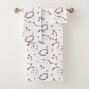 Friendship Bracelet Girl Jewellery Bath Towel Set