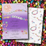 Friendship Bracelet Girl Jewellery Birthday Party Invitation<br><div class="desc">A unique hand drawn friendship bracelet design featuring different types of cute beads perfect for tween or teens. A friendship bracelet illustration perfect for girls birthday party invitations, decor and favours as well as kids bedroom decor or personalized gifts. This friendship bracelet design is perfect for anyone who loves to...</div>