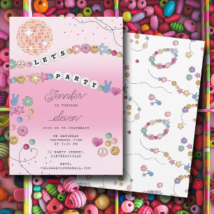 Friendship Bracelet Girl Jewellery Birthday Party Invitation