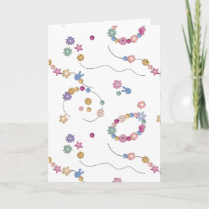 Friendship Bracelet Girl Jewellery Pattern Card