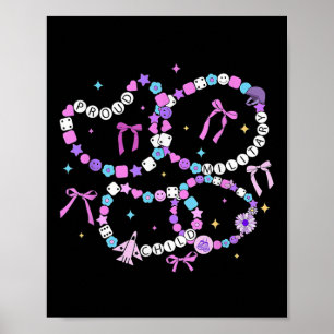 Friendship Bracelet Military Kid Purple Up For Mil Poster