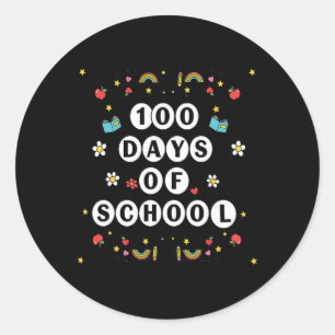 Friendship Bracelets 100 Days Smarter Kid  Classic Round Sticker