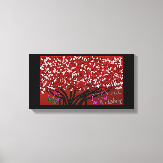 Friendship Bracelets Tree Canvas Print (Front)