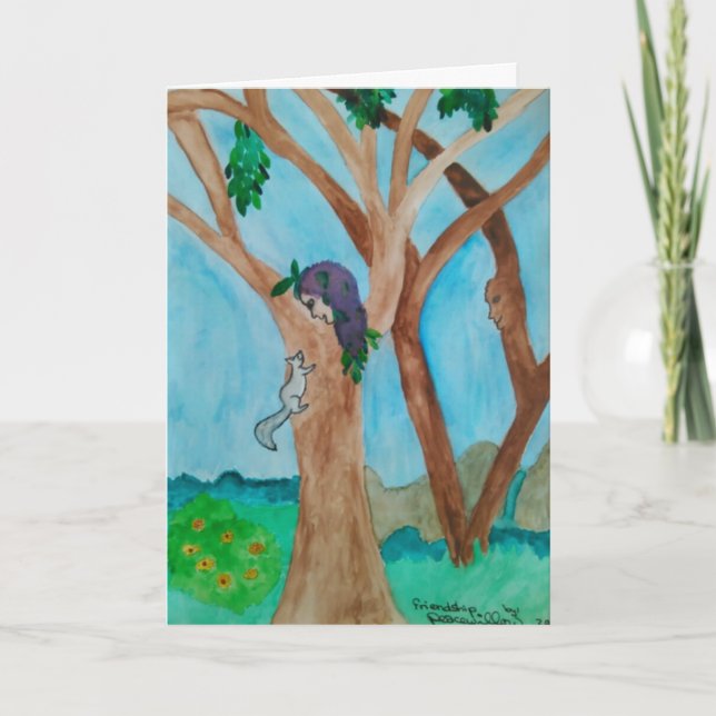 friendship... by peacewillow card (Front)