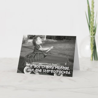 Friendship Card - Vintage Pedal Car - Road Trip