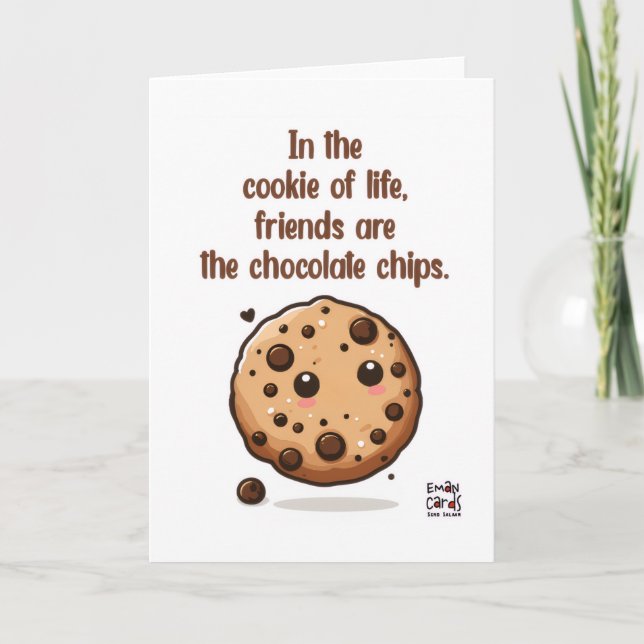 Friendship - Chocolate Chips  Card (Front)
