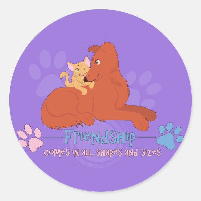 Friendship Classic Round Sticker (Front)