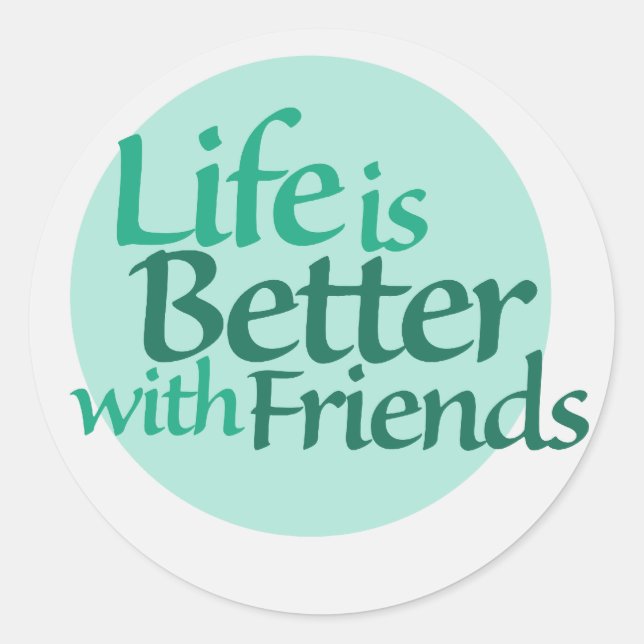 Friendship Classic Round Sticker (Front)