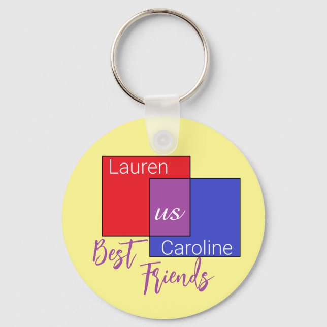 Friendship Connection Keychain (Front)