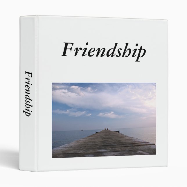 Friendship Custom Designed 3 Ring Binder (Front/Spine)